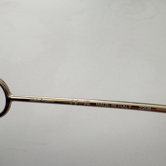 Ferragamo Cat Eye Sunglasses 55 mm Clear Nude Retro Sunglasses Vintage Designer - Picture 13 of 13